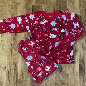 The Children’s Place Boys 7/8 Red Christmas Pajama Set
